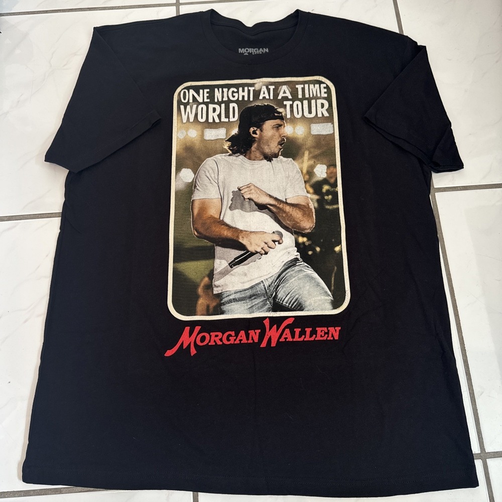 Morgan Wallen One Night at a time world tour tshirt adult size 2XL 2023 2024